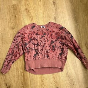 JoyLab Women’s French Terry Acid Washed Crewneck